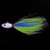 Captain Mack Chipmunk Bucktail Jig Green Blue 3 Pk