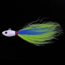 Captain Mack Chipmunk Bucktail Jig Green Blue 3 Pk