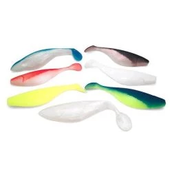 Captain Mack Shad Body 4" 6pk Striper Tackle