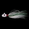 Captain Mack Super Bucktail Jig White Green Flash 3 Pk